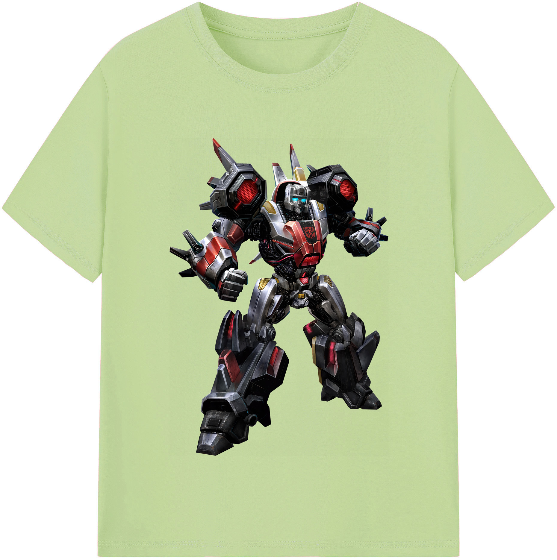 （画像用） Transformers トランスフォーマー 綿100％半袖Tシャツ（フロントプリント）